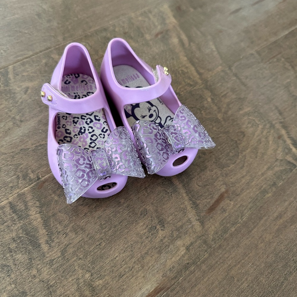 Mini Melissa Disney - lilac bow Mary Jane - Minnie Mouse
